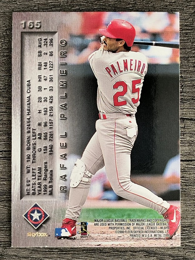 2000 Metal #165 Rafael Palmeiro