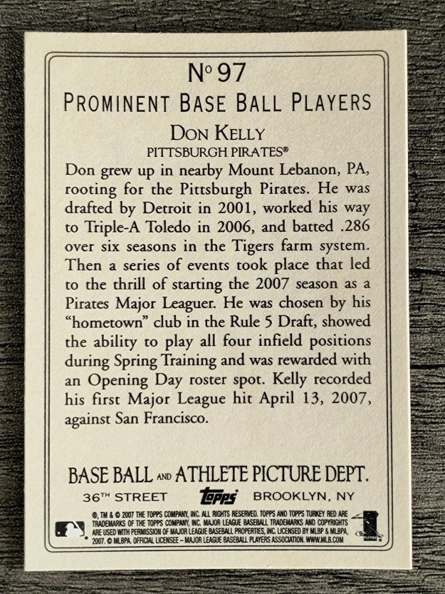 2007 Topps Turkey Red #97 Don Kelly