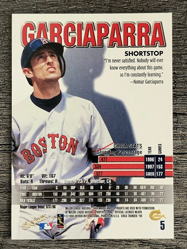 1998 Circa Thunder #5 Nomar Garciaparra
