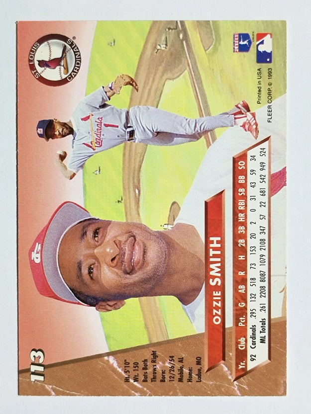 1993 Ultra #113 Ozzie Smith