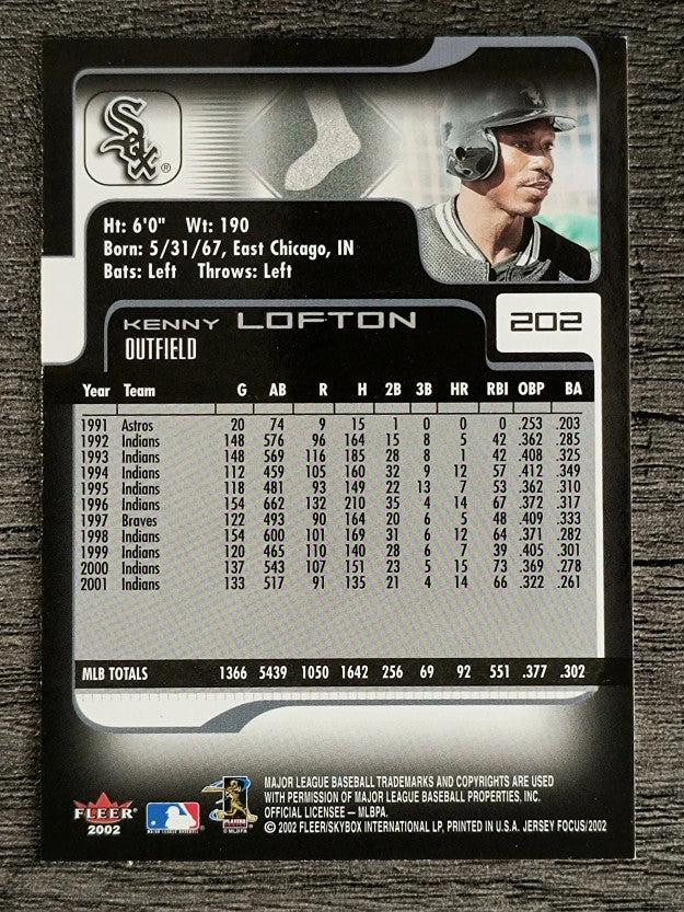 2002 Fleer Focus JE #202 Kenny Lofton