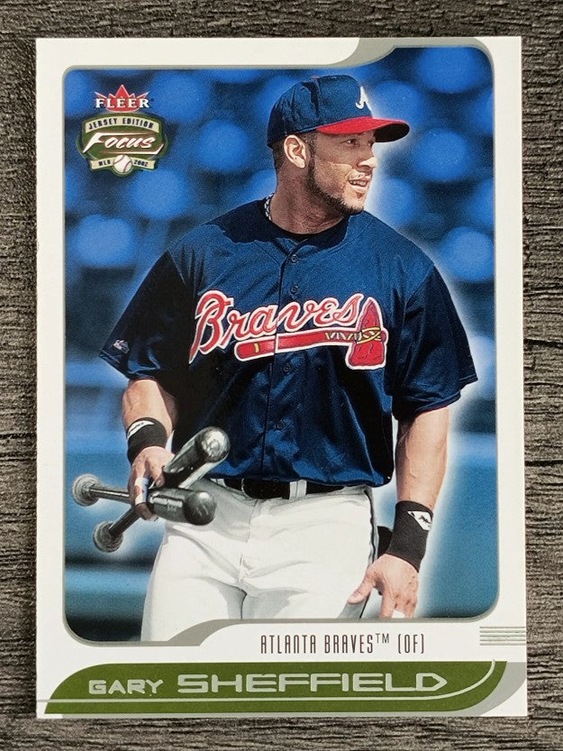 2002 Fleer Focus JE #195 Gary Sheffield