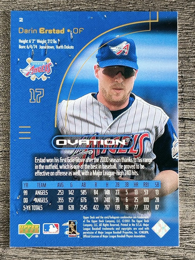 2001 Upper Deck Ovation #2 Darin Erstad