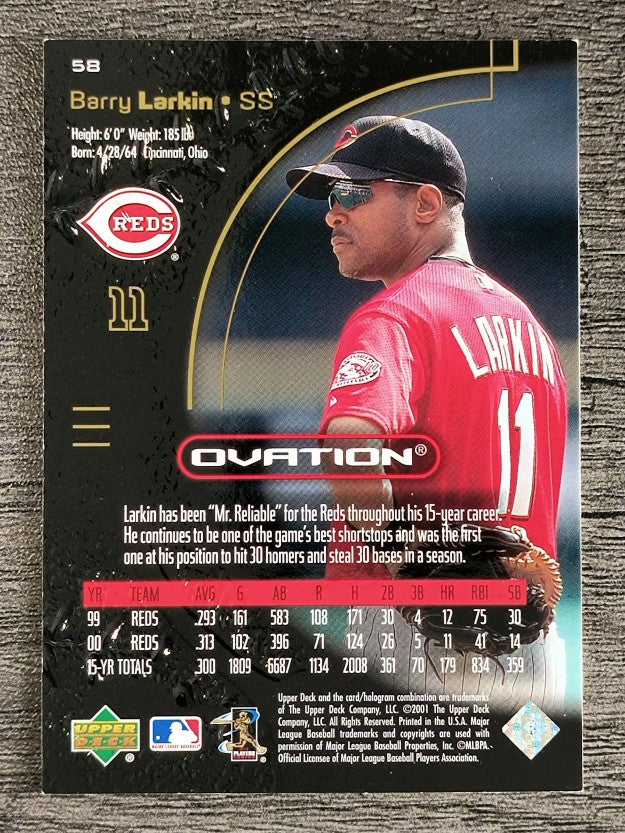 2001 Upper Deck Ovation #58 Barry Larkin