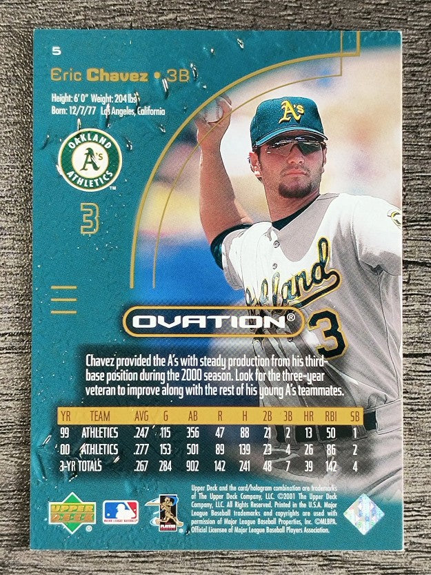 2001 Upper Deck Ovation #5 Eric Chavez