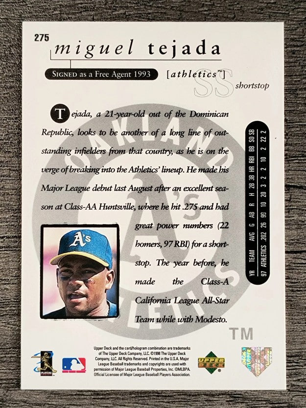 1998 Upper Deck #275 Miguel Tejada