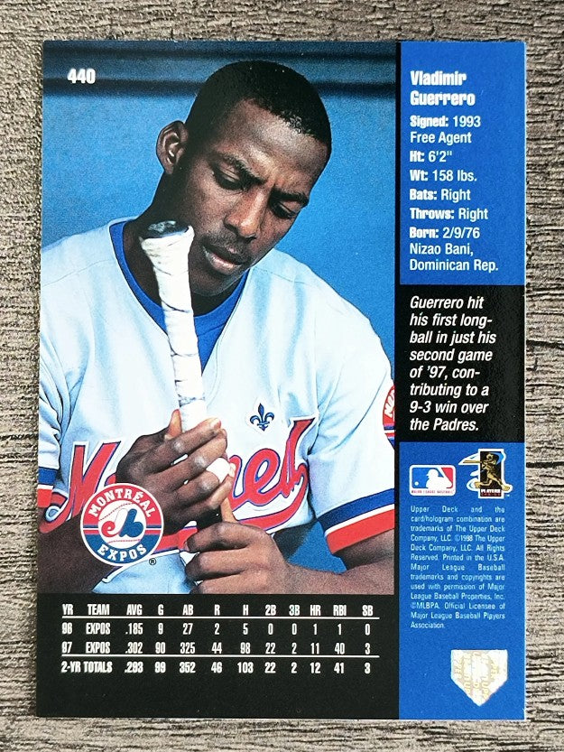1998 Upper Deck #440 Vladimir Guerrero