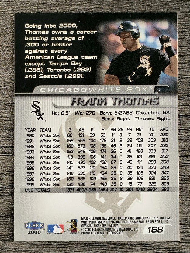 2000 Fleer Focus #168 Frank Thomas