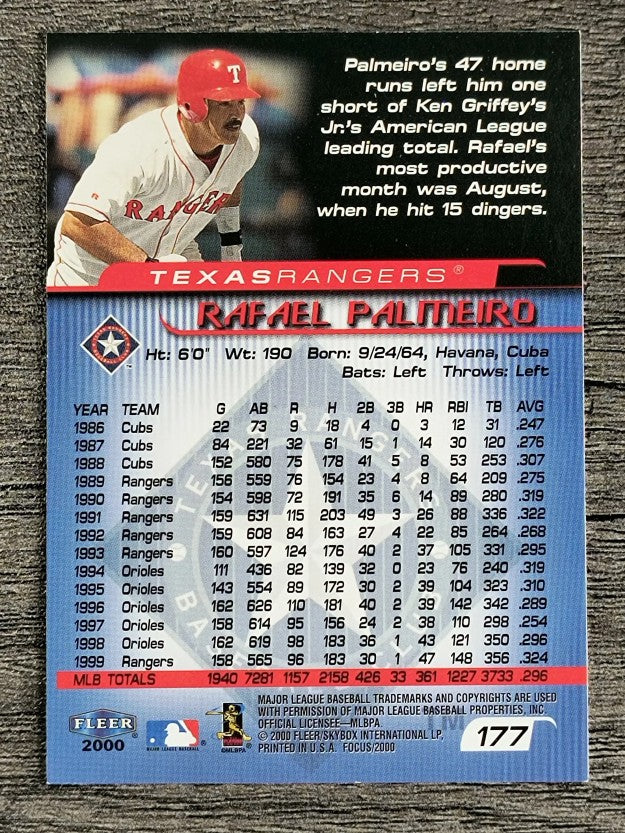 2000 Fleer Focus #177 Rafael Palmeiro