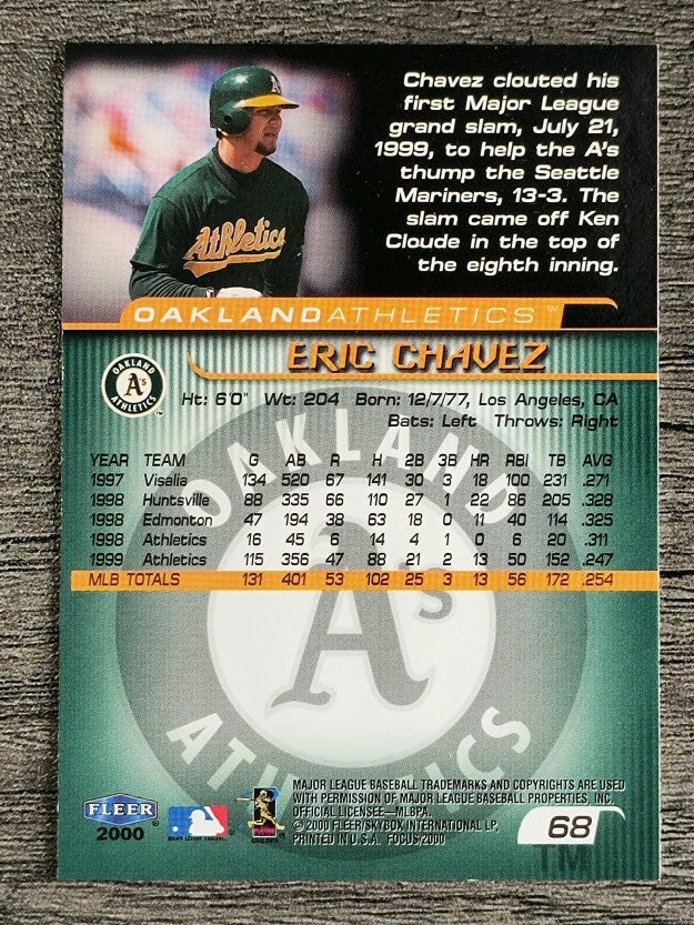 2000 Fleer Focus #68 Eric Chavez