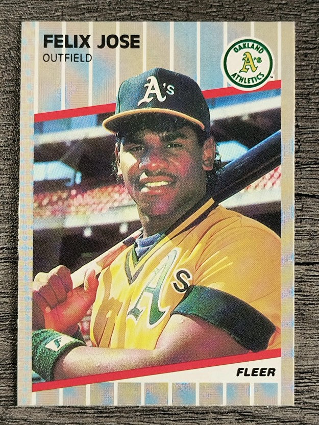 1989 Fleer #15 Felix Jose RC
