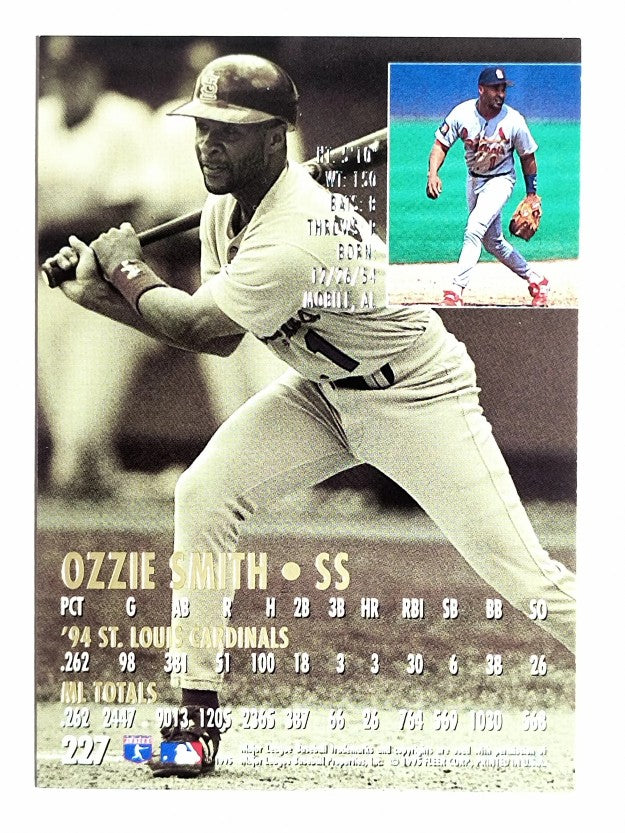 1995 Ultra #227 Ozzie Smith