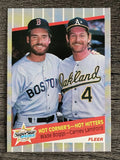 1989 Fleer #633 Wade Boggs/Carney Lansford
