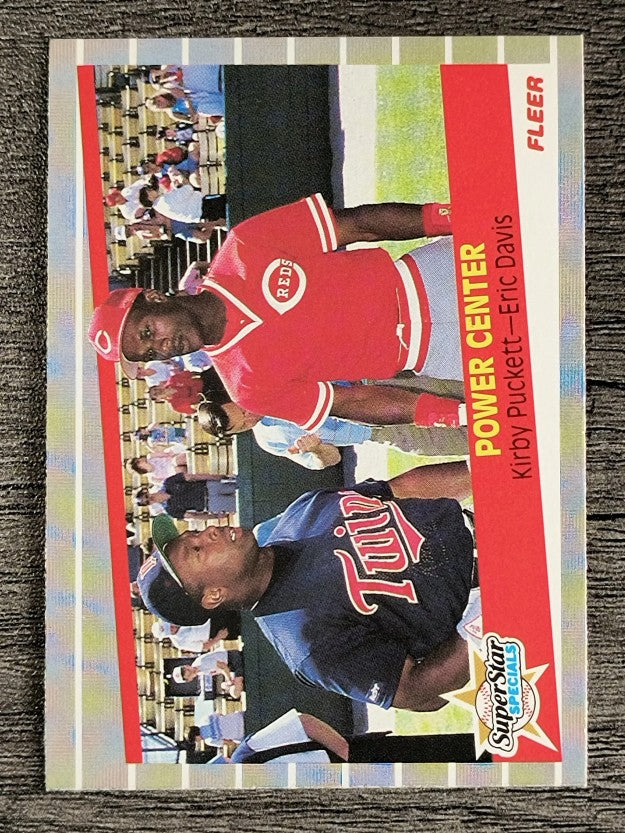 1989 Fleer #639 Kirby Puckett/Eric Davis