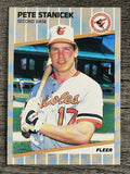 1989 Fleer #622 Pete Stanicek