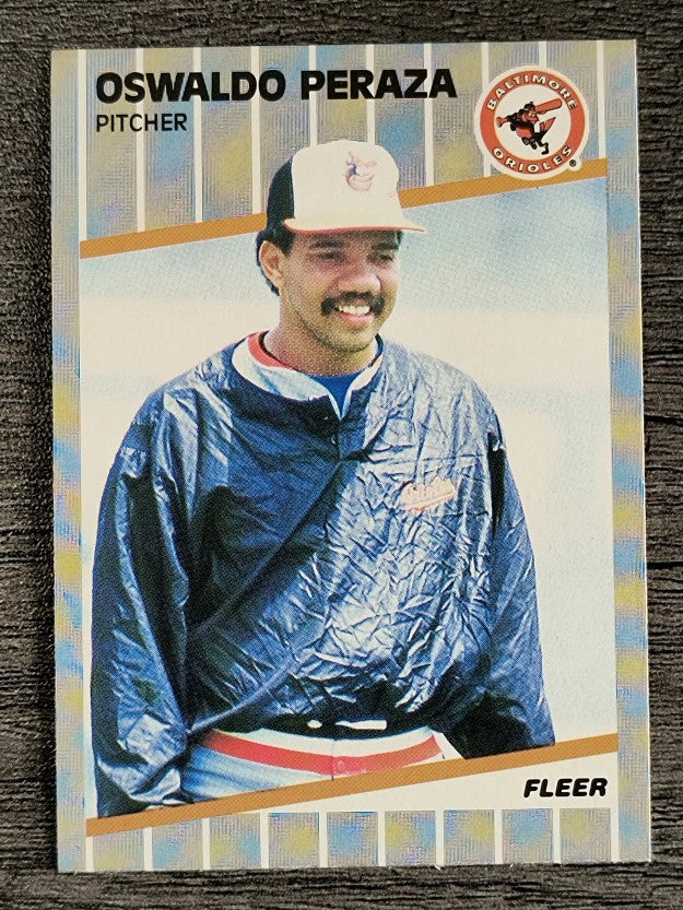 1989 Fleer #615 Oswald Peraza RC
