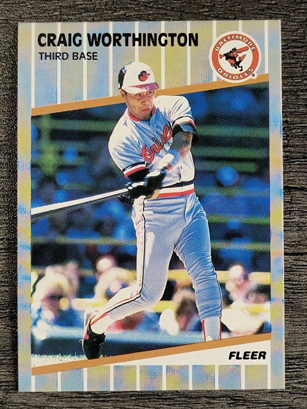1989 Fleer #627 Craig Worthington
