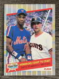 1989 Fleer #632 Darryl Strawberry/Will Clark