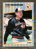 1989 Fleer #613 Tom Niedenfuer