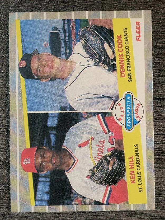 1989 Fleer #652 Ken Hill RC/Dennis Cook