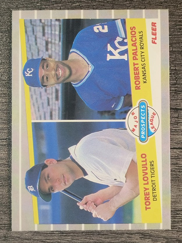 1989 Fleer #648 Torey Lovullo RC/Robert Palacios
