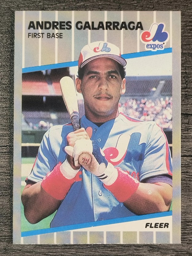 1989 Fleer #376 Andres Galarraga