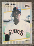 1989 Fleer #345 Jose Uribe