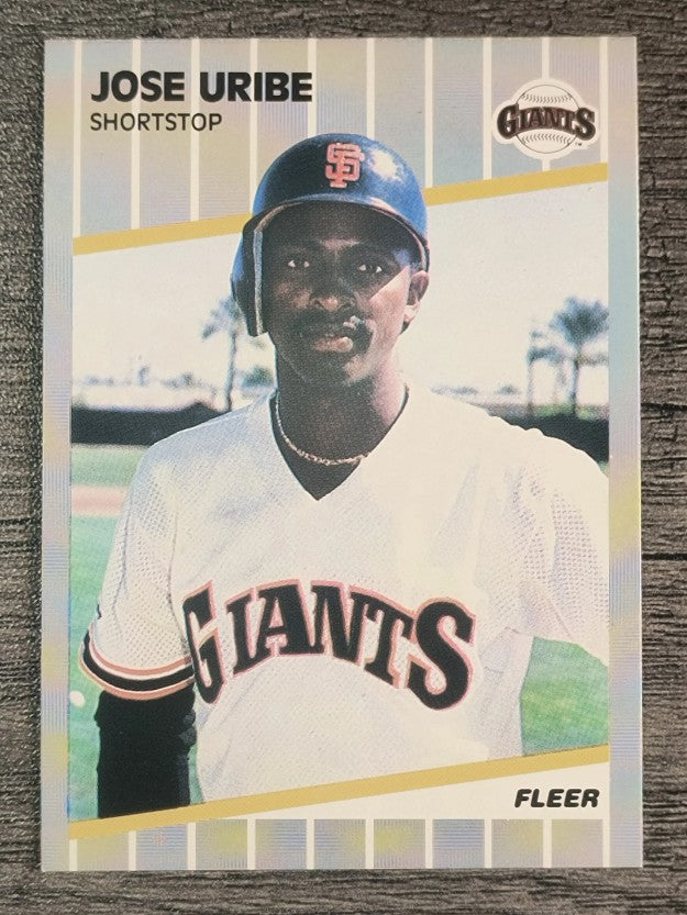 1989 Fleer #345 Jose Uribe
