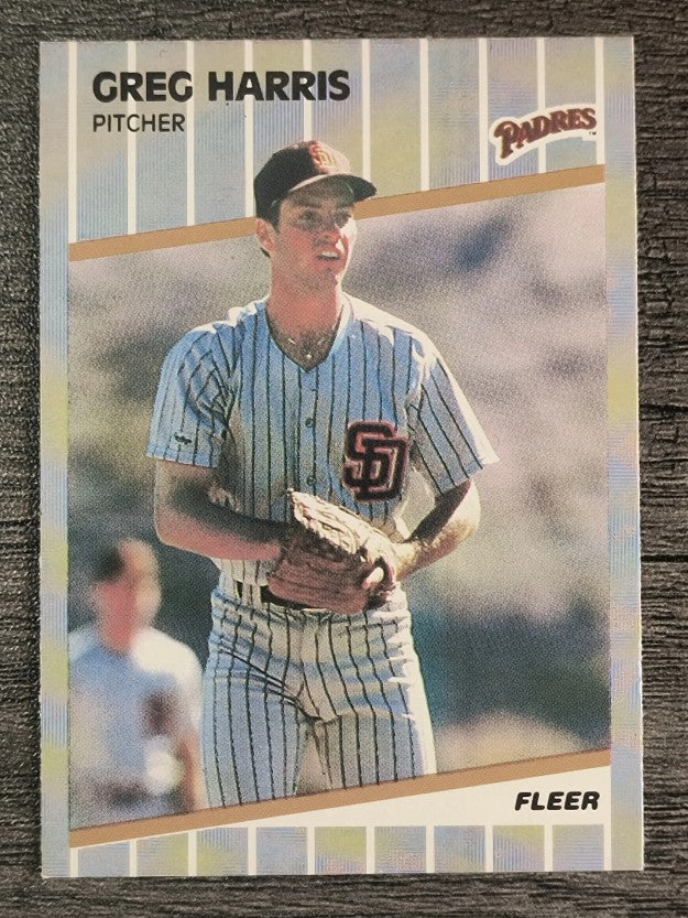 1989 Fleer #306 Greg W. Harris RC
