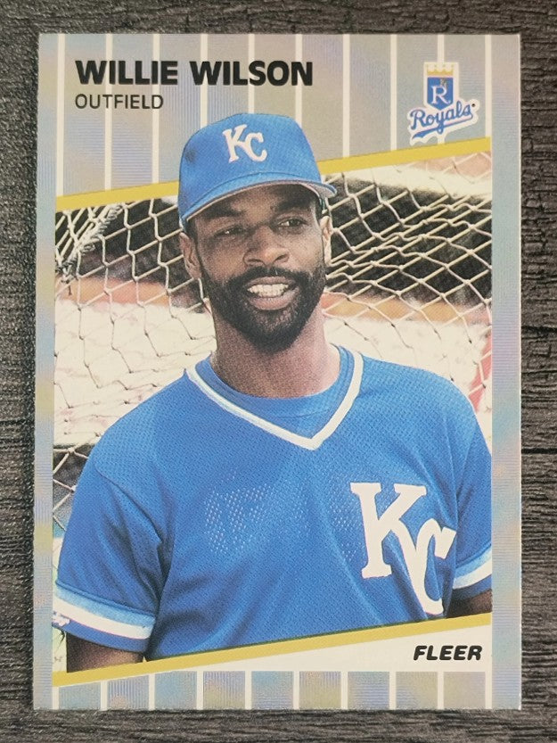 1989 Fleer #298 Willie Wilson