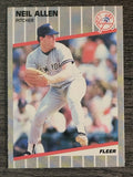 1989 Fleer #250B Neil Allen COR/Born Syosset, NY