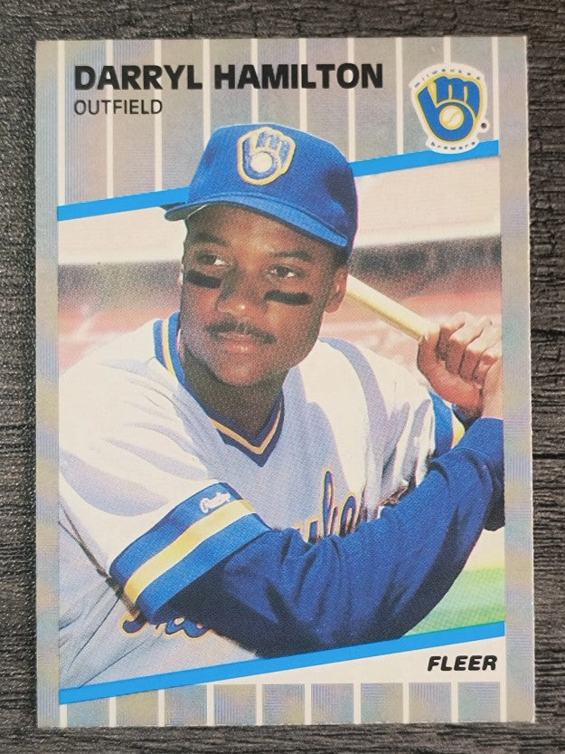 1989 Fleer #187 Darryl Hamilton RC
