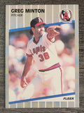 1989 Fleer #485 Greg Minton