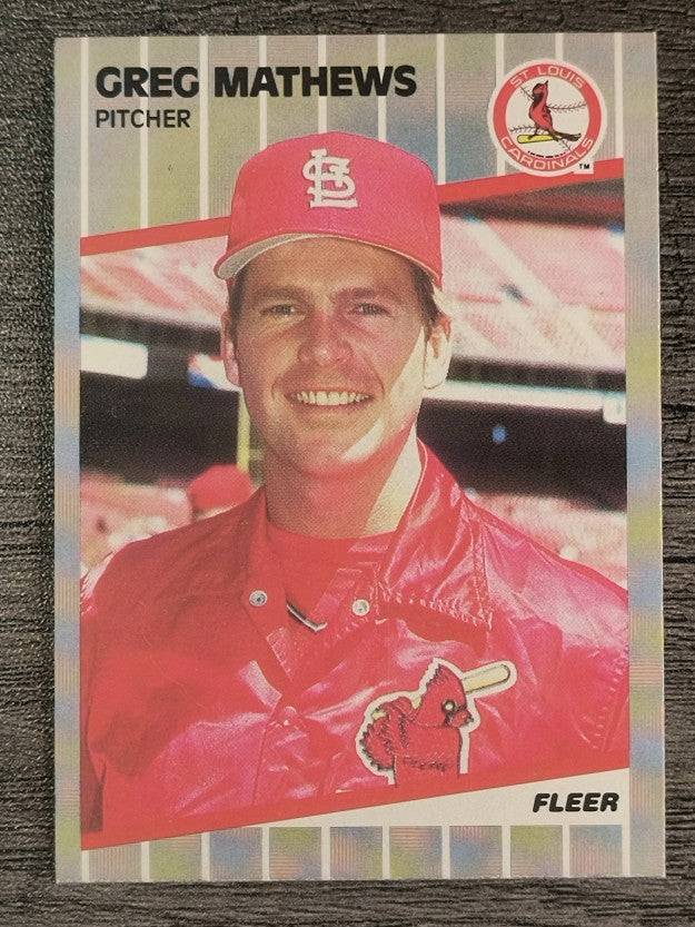1989 Fleer #456 Greg Mathews