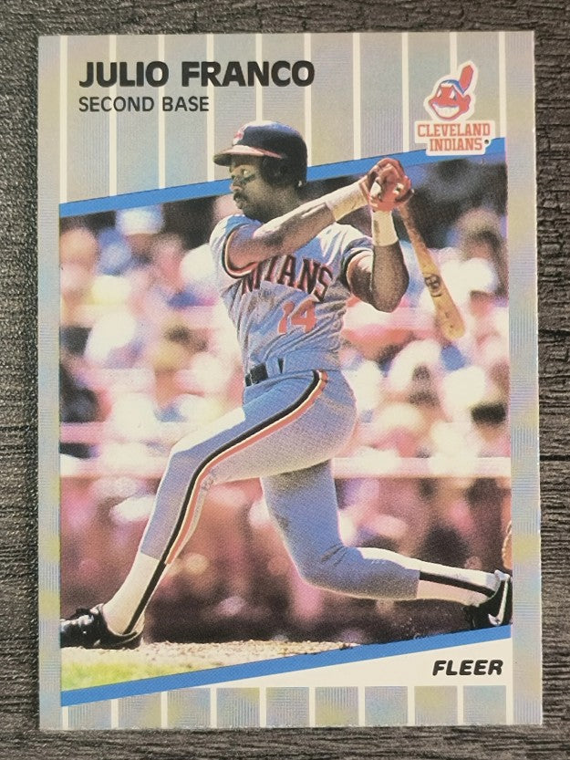 1989 Fleer #404 Julio Franco