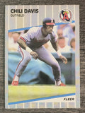 1989 Fleer #474 Chili Davis