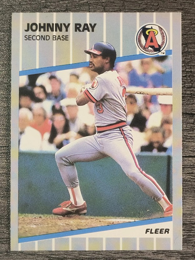 1989 Fleer #487 Johnny Ray
