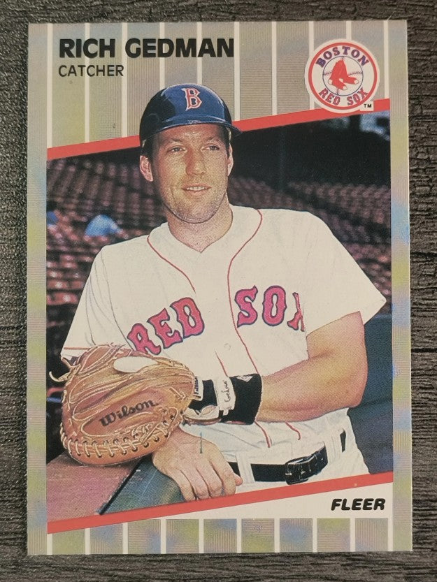 1989 Fleer #89 Rich Gedman