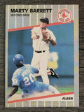 1989 Fleer #78 Marty Barrett