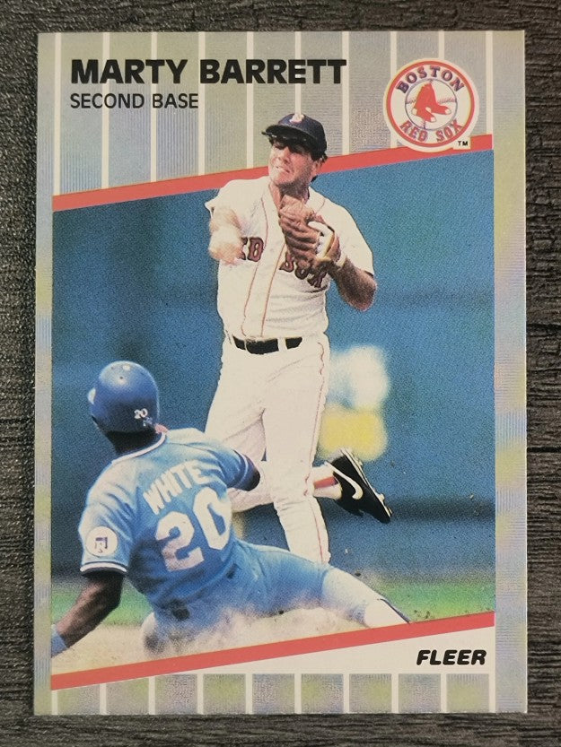 1989 Fleer #78 Marty Barrett