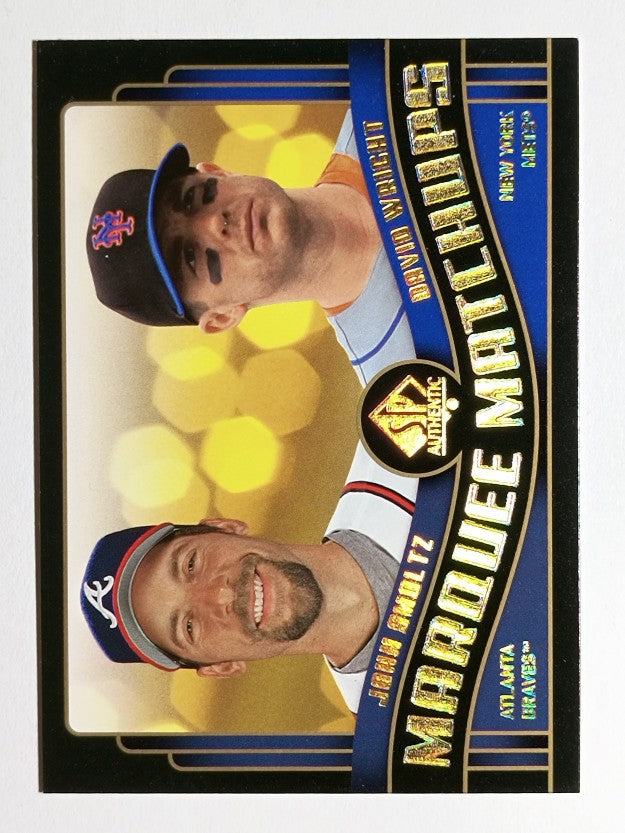 2008 SP Authentic Marquee Matchups #MM6 John Smoltz/David Wright