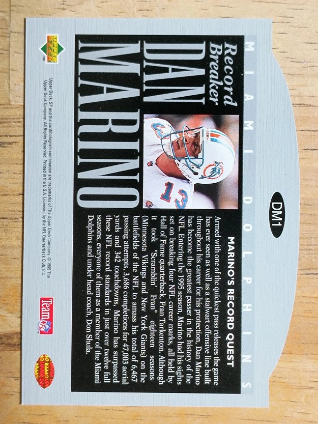 1995 SP #DM1 Dan Marino Tribute