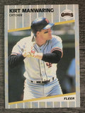 1989 Fleer #334 Kirt Manwaring