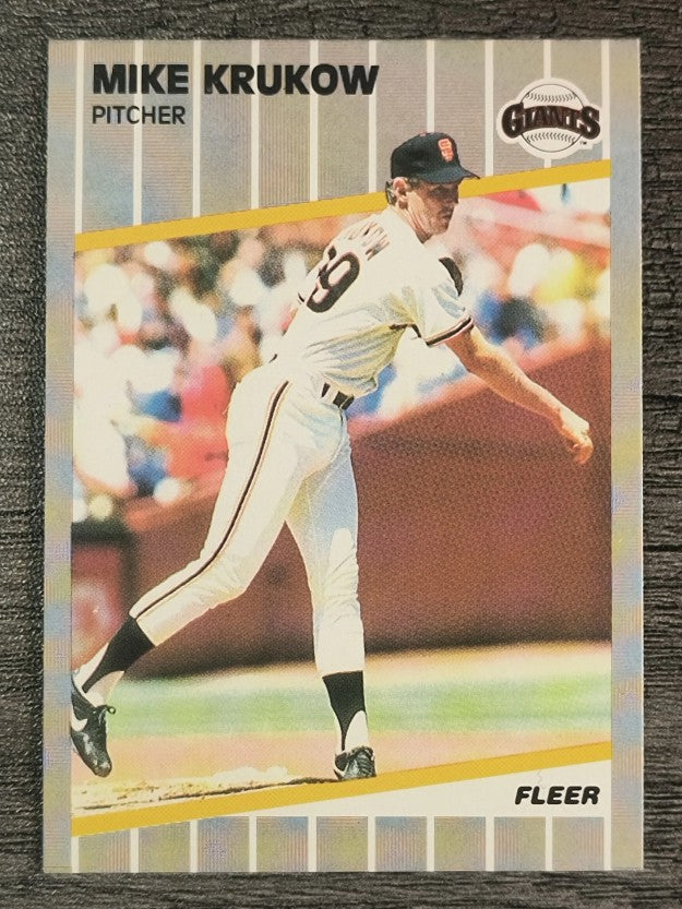 1989 Fleer #331 Mike Krukow