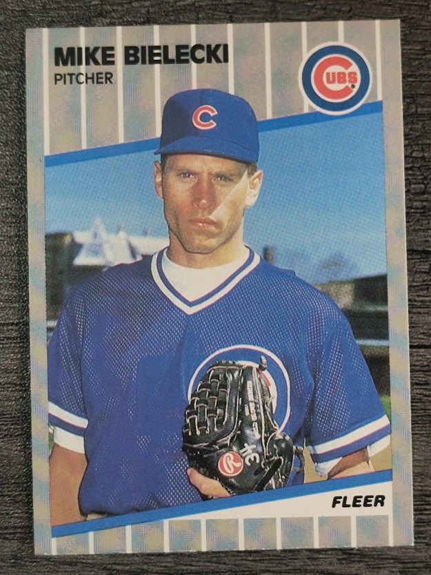 1989 Fleer #419 Mike Bielecki