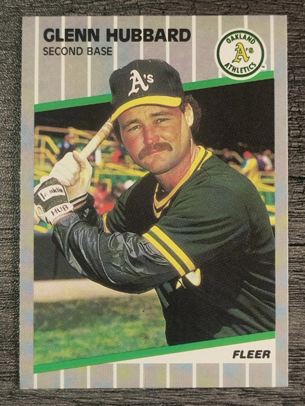 1989 Fleer #12 Glenn Hubbard