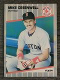 1989 Fleer #90 Mike Greenwell