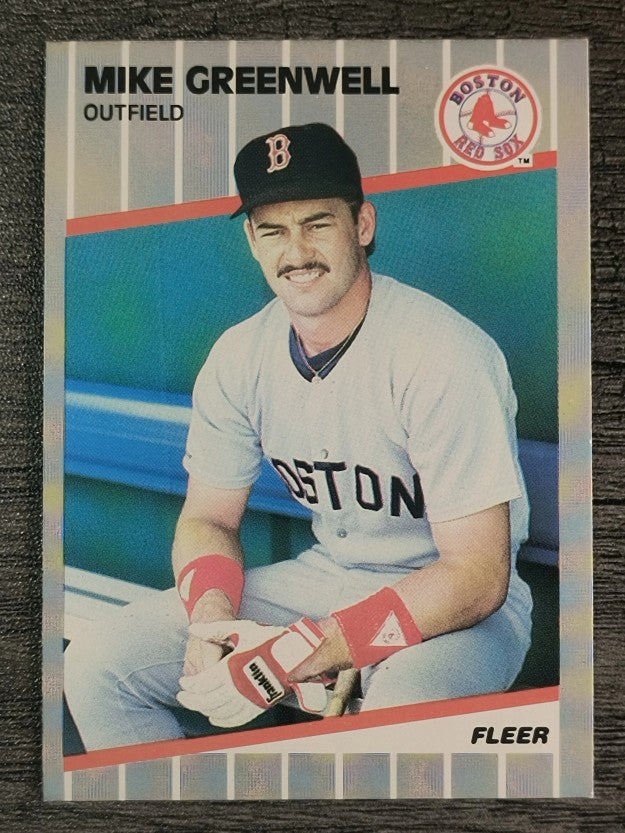 1989 Fleer #90 Mike Greenwell