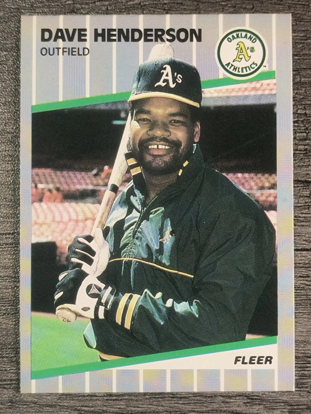 1989 Fleer #10 Dave Henderson