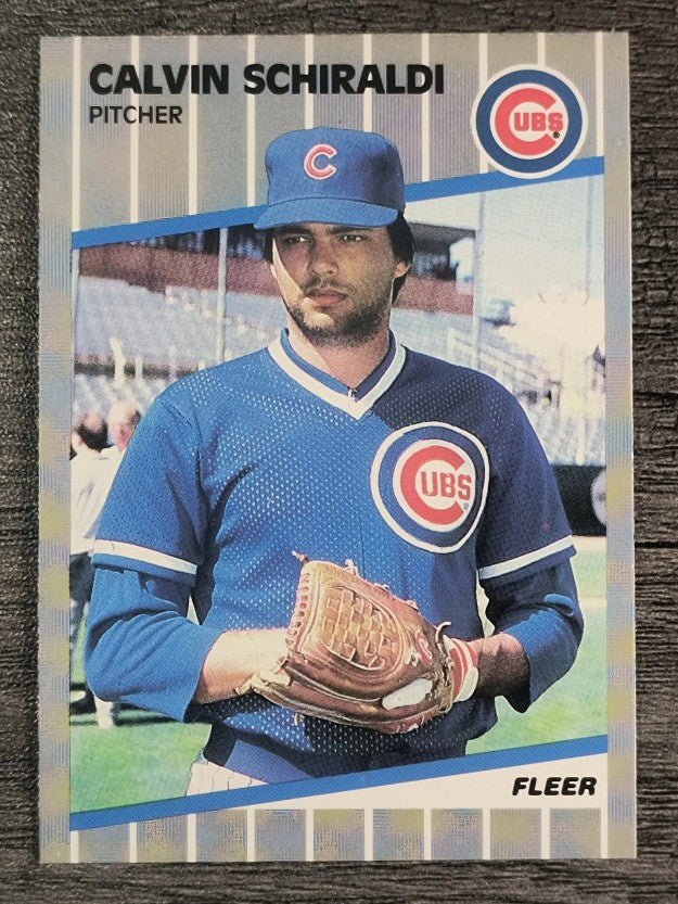 1989 Fleer #438 Calvin Schiraldi